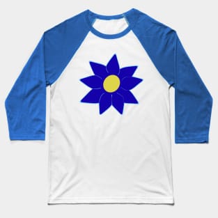 Blue clematis flower Baseball T-Shirt